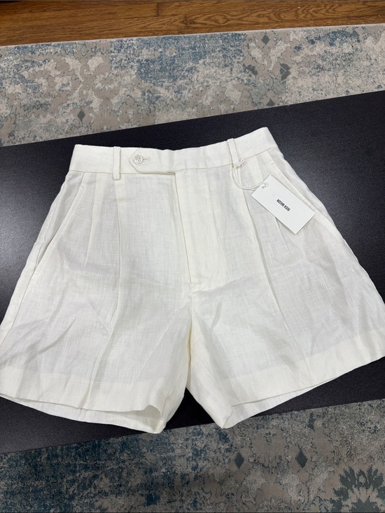Buck Mason Pants - Buck Mason Women’s White Hutton Linen Shorts Size 2 Retail $178